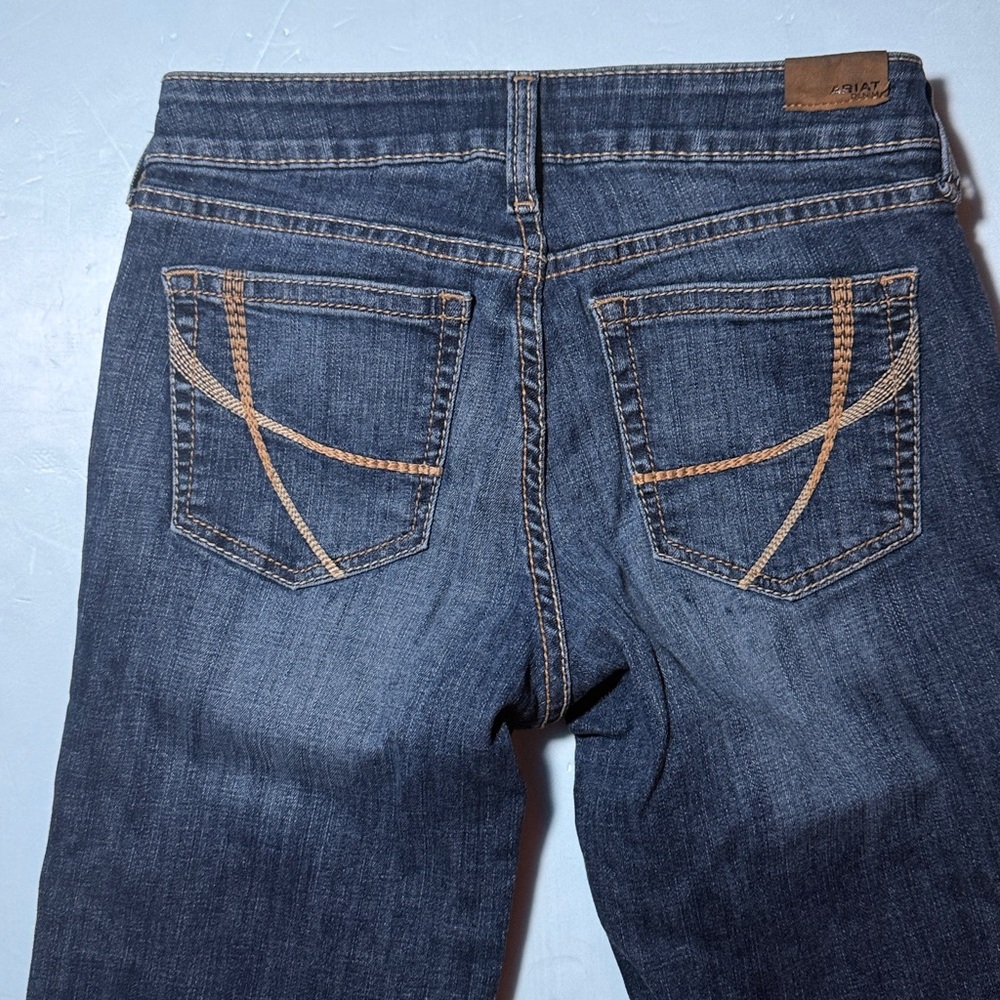 ARIAT Jeans Women's 28 S Blue Trouser Perfect Rise Maggie Wide Leg Denim Western - Picture 3 of 15